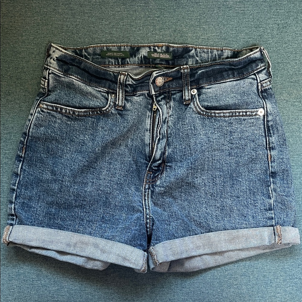 Wild Fable High Rise Jean Shorts Size Women 6